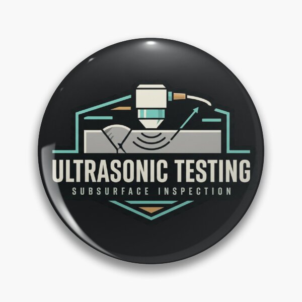 Item preview, Ultrasonic Testing Subsurface Inspection Emblem designed and sold by Amr Darwish Graphic designer.