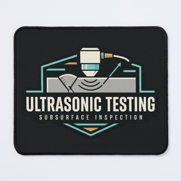 Item preview, Ultrasonic Testing Subsurface Inspection Emblem designed and sold by Amr Darwish Graphic designer.