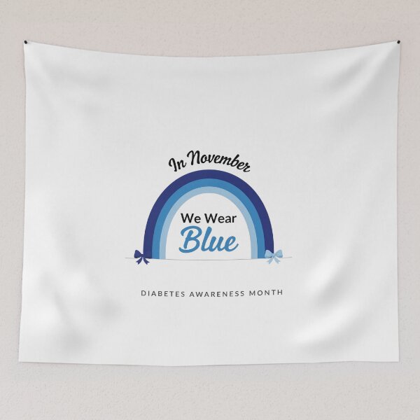 Item preview, November Diabetes Awareness Blue Rainbow designed and sold by dragonbol023.