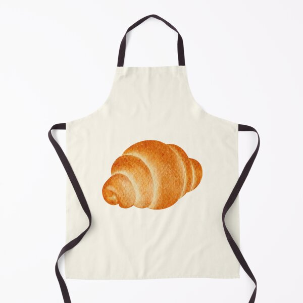 Item preview, Golden Flaky Croissant Watercolor Illustration designed and sold by Jiajia Lee Studio.