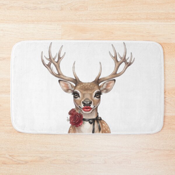 Item preview, Glamorous Deer Portrait Editorial Art designed and sold by MaRCAStro.
