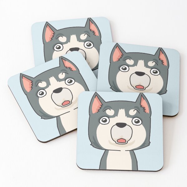 Item preview, Funny Surprised Siberian Husky Dog Kawaii Puppy designed and sold by BrightVibeStore.