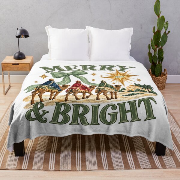 Item preview, Three Wise Men Jesus Star Merry And Bright Vintage designed and sold by PunPals-Art.