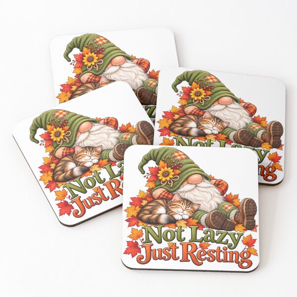 Item preview, Not Lazy Just Resting Autumn Gnome designed and sold by J-CCreations.