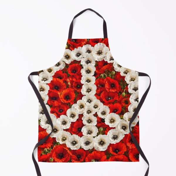 Item preview, White Poppy Peace Symbol on Field of Red Poppies designed and sold by Sybille-Yates.