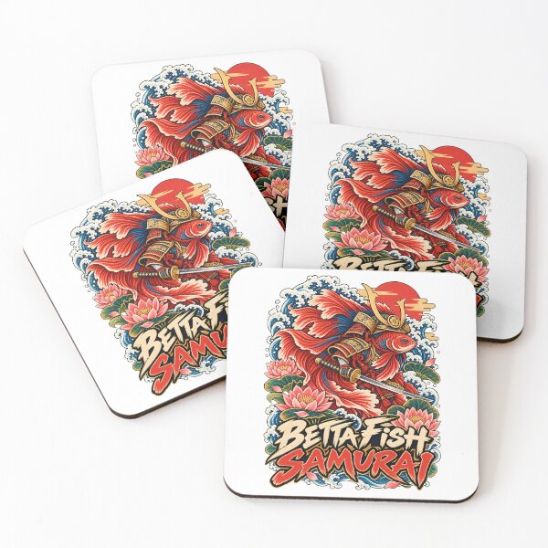 Item preview, Betta Fish Samurai Japanese Ukiyo-e Art designed and sold by Win Hardy.