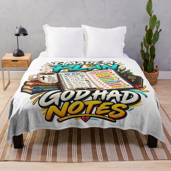 Item preview, I Made A Plan God Had Notes Christian Faith Checklist Graphic designed and sold by PunPals-Art.
