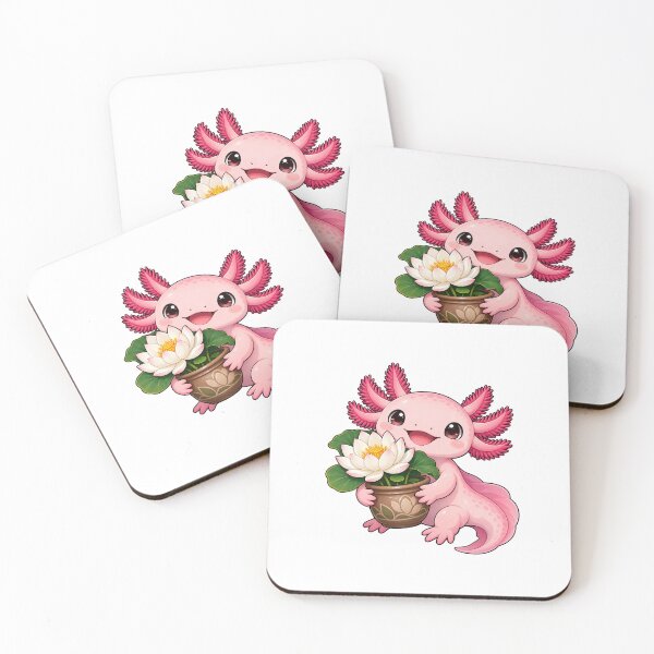 Item preview, Axolotl Growing a Lotus designed and sold by JS Creative Studio.