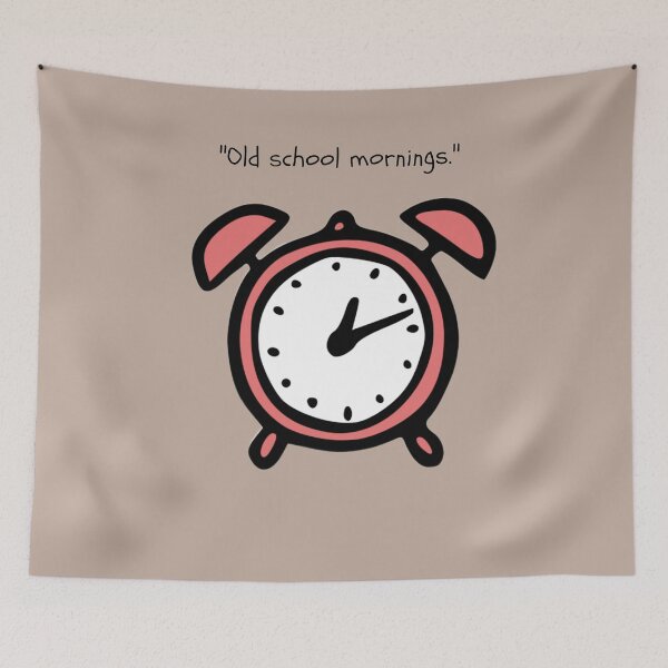 Item preview, Old School Mornings – Retro Alarm Clock Illustration designed and sold by PicturePick.