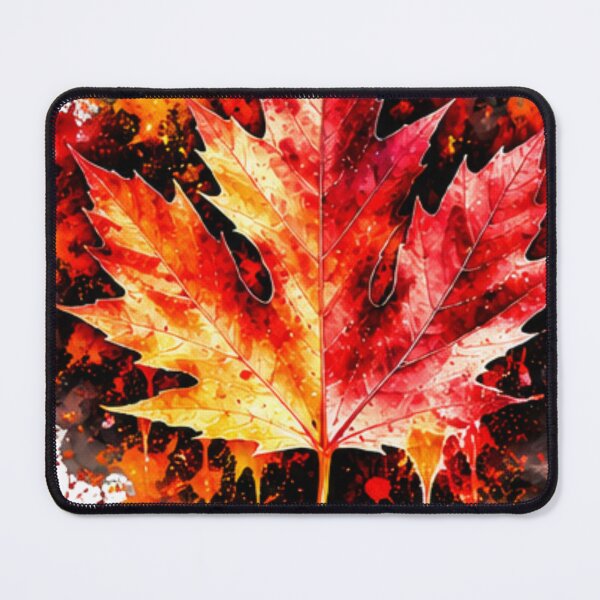 Item preview, Colorful Autumn Maple Leaf – Red Orange Watercolor Nature Art designed and sold by www.konst.se/rg.