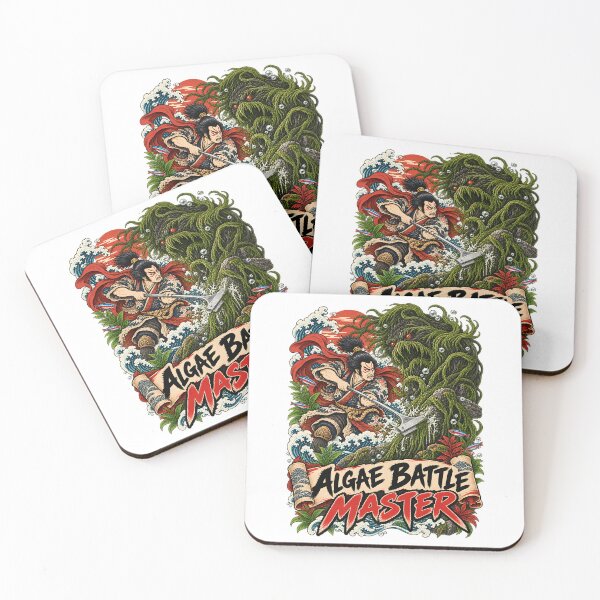 Item preview, Algae Battle Master Ukiyo-e Fishkeeping Graphic designed and sold by LoafLogic.