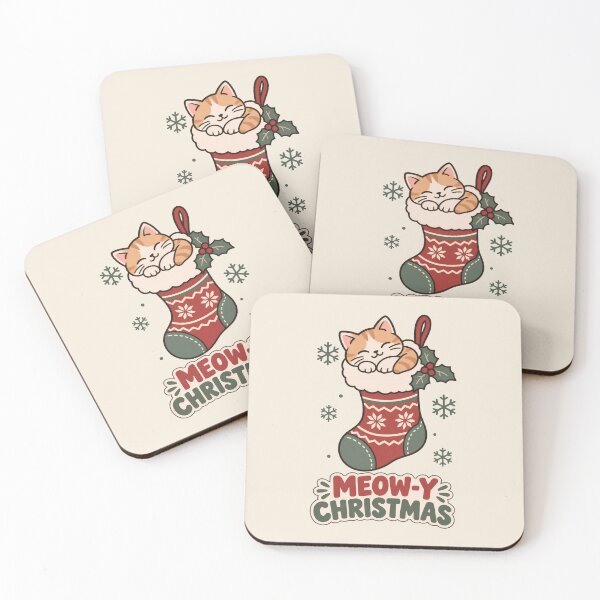 Item preview, Meow-y Christmas Cat in Stocking designed and sold by pattman.