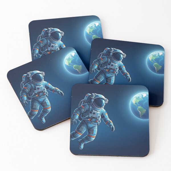 Item preview, Astronaut floating in space with Earth designed and sold by Daniela`s shop.