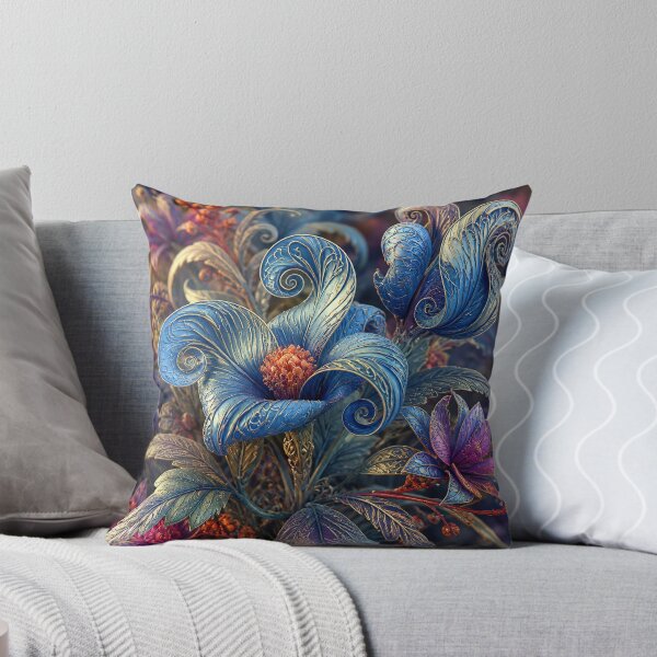 Item preview, Blue Filigree Flowers  designed and sold by Beyond The Canvas.