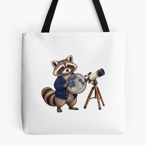 Item preview, Raccoon with a Lunar Map designed and sold by JS Creative Studio.