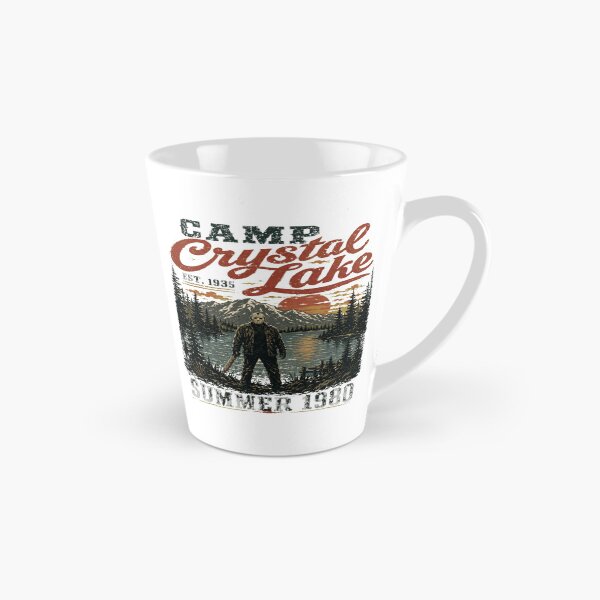 Item preview, Camp Crystal Lake Retro Sunset Jason Horror Graphic designed and sold by AntoniaHarrison.