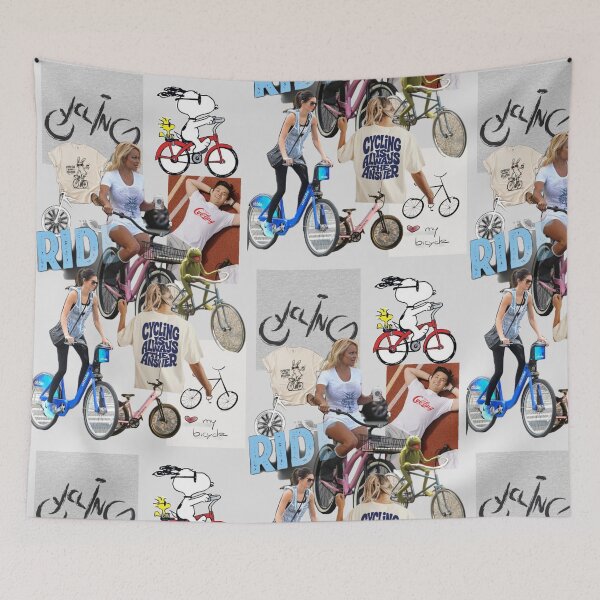 Item preview, Cycling collage designed and sold by Tanya Zevallos.