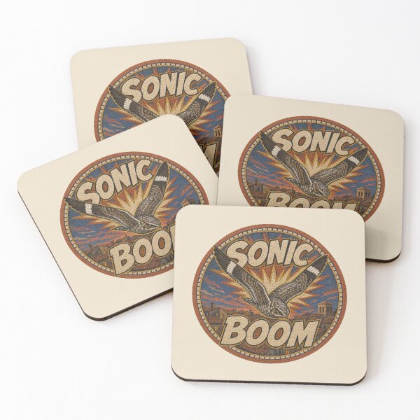 Item preview, Common Nighthawk Sonic Boom Roman Mosaic Diving Bird Art designed and sold by shifumart.