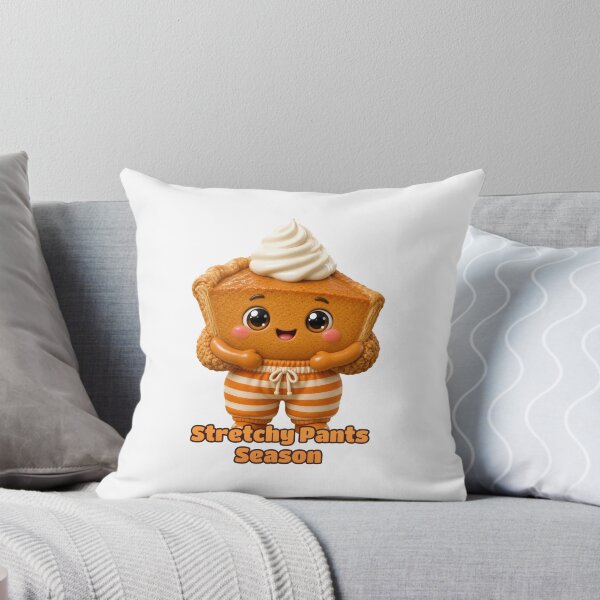 Item preview, Stretchy Pants Season Cute Pumpkin Pie Thanksgiving Sticker designed and sold by glitchman2.