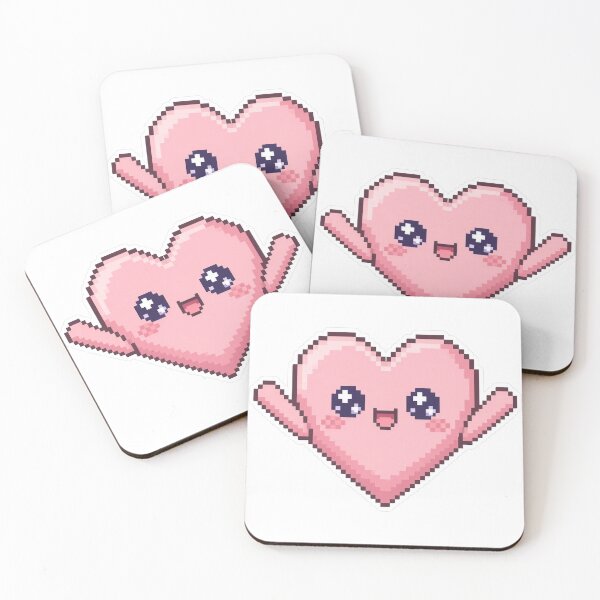 Item preview, Kawaii Pixel Heart designed and sold by GNDSW-Sticker.