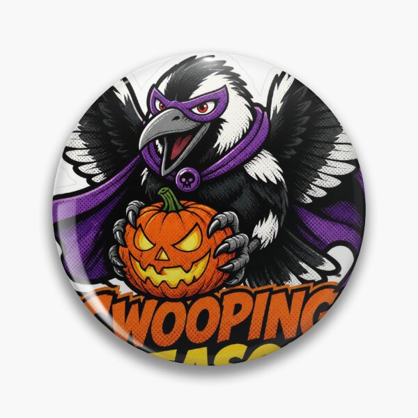 Item preview, Swooping Season Magpie Villain Funny Aussie Halloween Sticker designed and sold by DTSA.