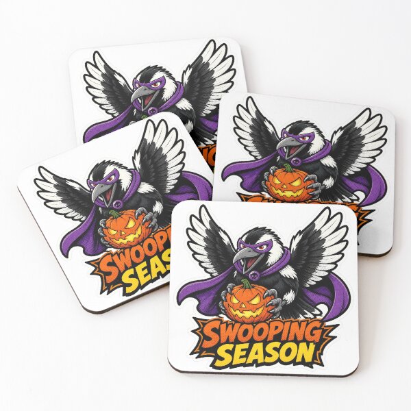 Item preview, Swooping Season Magpie Villain Funny Aussie Halloween Sticker designed and sold by DTSA.
