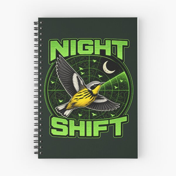 Item preview, Magnolia Warbler Night Migration Radar Night Shift Birding Art designed and sold by shifumart.