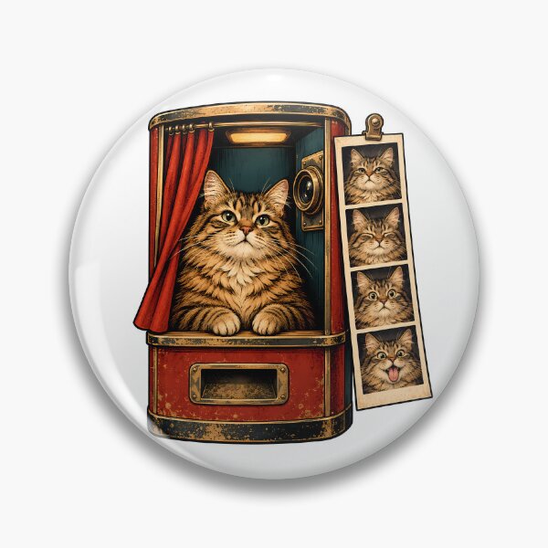 Item preview, Vintage Photo Booth Cat Strip designed and sold by Old's Cool Cat Studio.