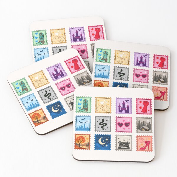 Item preview, Era Postage Stamp Collection – Album Aesthetic Sticker designed and sold by taylorvinyls.