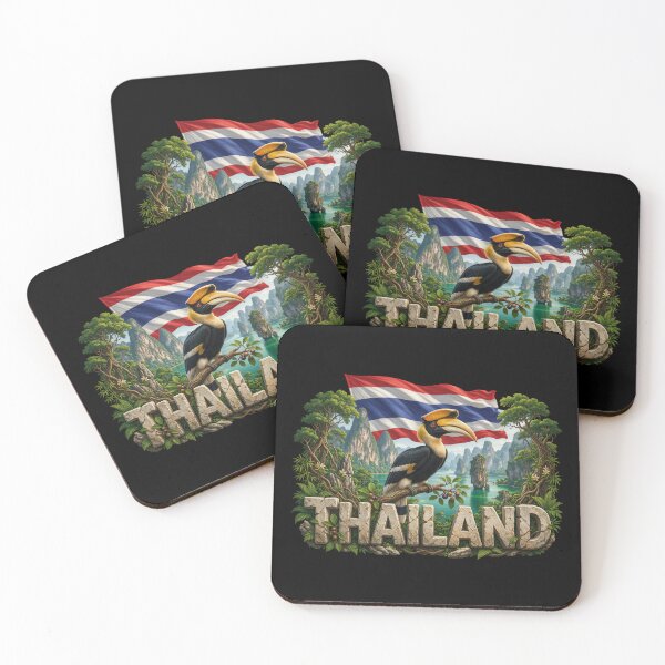 Item preview, Thailand Heritage – Great Hornbill & Khao Sok designed and sold by FlagX.