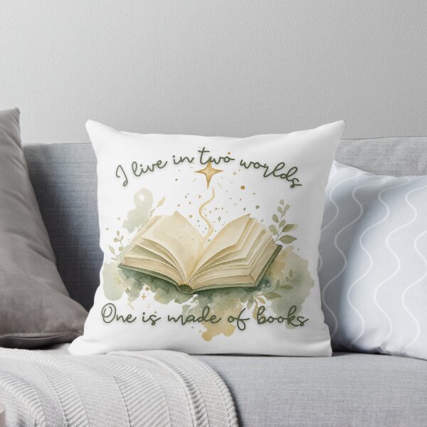 Item preview, I live in two worlds, one is made of books designed and sold by Whimsical Design Space.