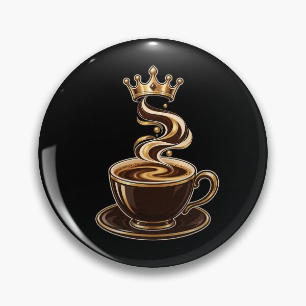 Item preview, Liquid Gold Coffee Crown - Minimalist Coffee Lover Design designed and sold by DesignsDominus.