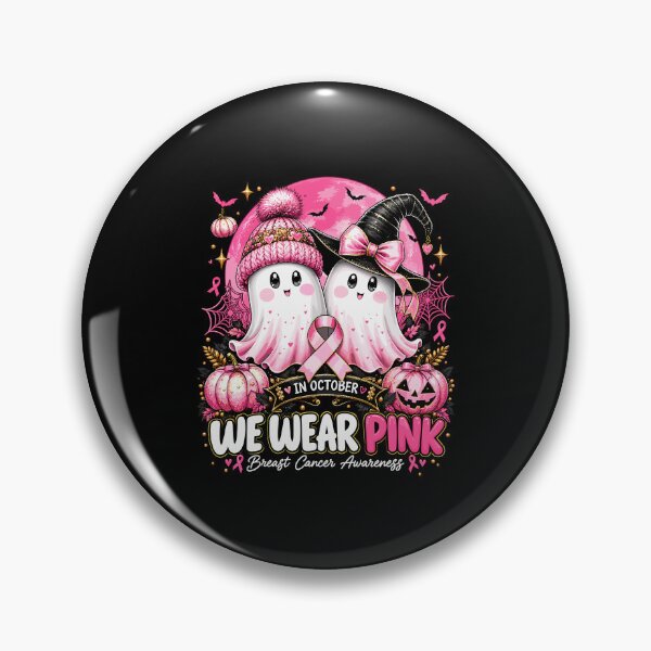 Item preview, In October We Wear Pink Cute Ghosts Breast Cancer Awareness designed and sold by MOHAMED.