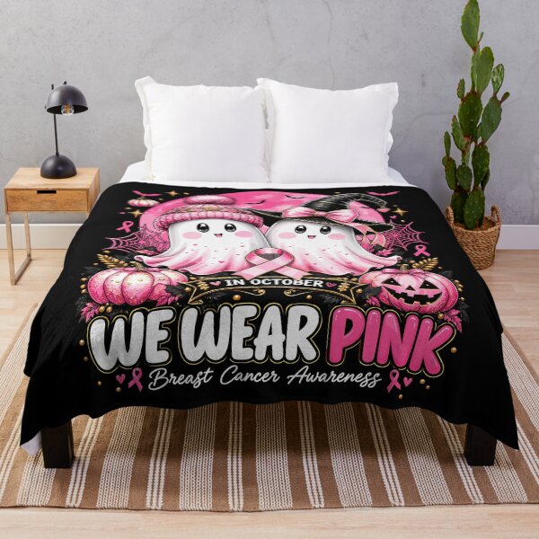 Item preview, In October We Wear Pink Cute Ghosts Breast Cancer Awareness designed and sold by MOHAMED.