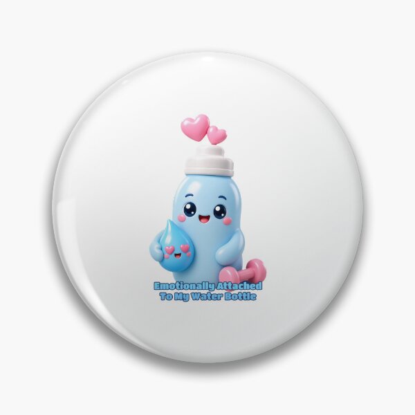 Item preview, Emotionally Attached To My Water Bottle Cute Hydration Gym Sticker designed and sold by glitchman2.