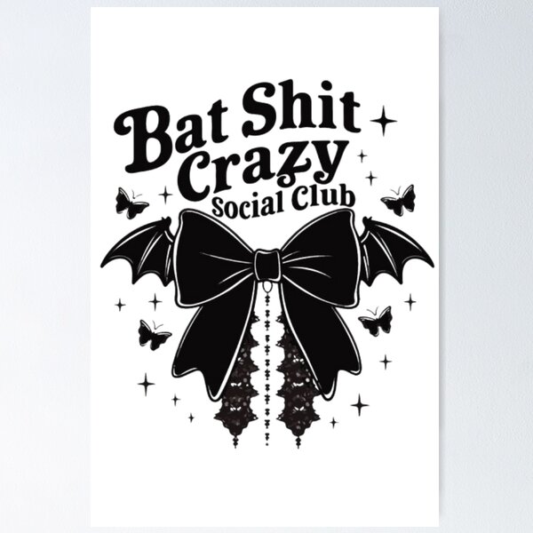 Item preview, Bat Crazy Halloween Anti Social Club Spooky Graphic Women designed and sold by MentalDiaries.