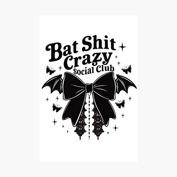 Item preview, Bat Crazy Halloween Anti Social Club Spooky Graphic Women designed and sold by MentalDiaries.
