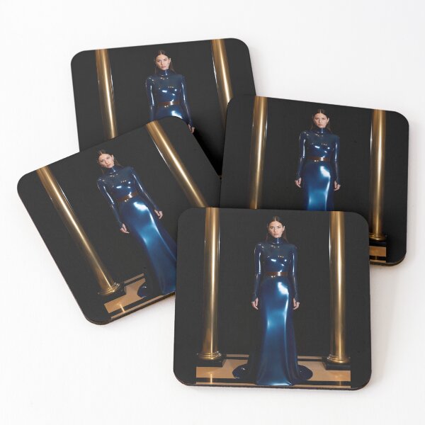 Item preview, Navy Latex Gown – Art Deco Hall of Brass Columns designed and sold by Magic-Reality.