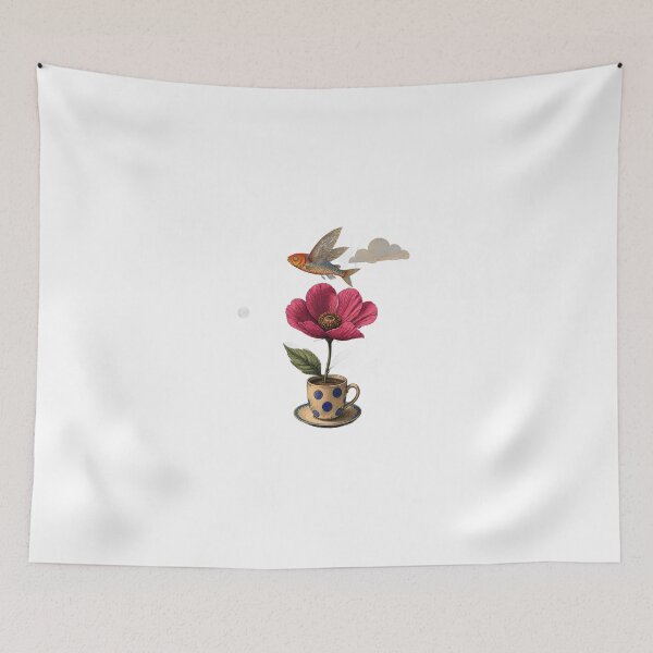 Item preview, Surreal Flying Fish in a Teacup designed and sold by mohamedmawgoud.