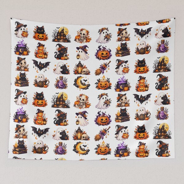 Item preview, Cute Halloween Spooky Magic Elements Sticker Pack designed and sold by Rehnair.