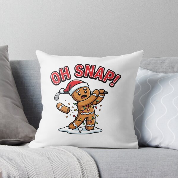 Item preview, Oh Snap Gingerbread Golfer Christmas designed and sold by CrispyMeowsart.