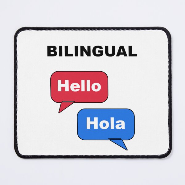 Item preview, Bilingual Hello Hola Speech Bubbles Language Lover designed and sold by SleepyAvocadoCo.