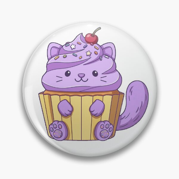 Item preview, Cupcake Cat Violet designed and sold by Fishcake: The Shop.