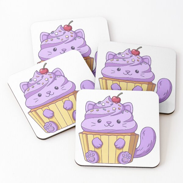 Item preview, Cupcake Cat Violet designed and sold by Fishcake: The Shop.