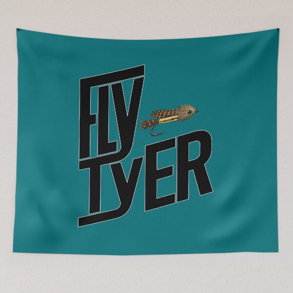 Item preview, Fly tying logo "Fly Tyer" Muddler Minnow trout fly. designed and sold by Art-Horizon.