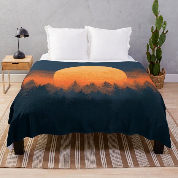 Item preview, Orange moon over the forest designed and sold by ScienceRex.