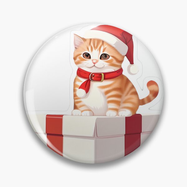 Item preview, Cute Orange Kitten in Santa Hat designed and sold by For-Cat Studio.