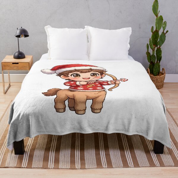 Item preview, Cute Chibi Sagittarius Centaur Christmas Sweater designed and sold by Zodiac Celestial Art.