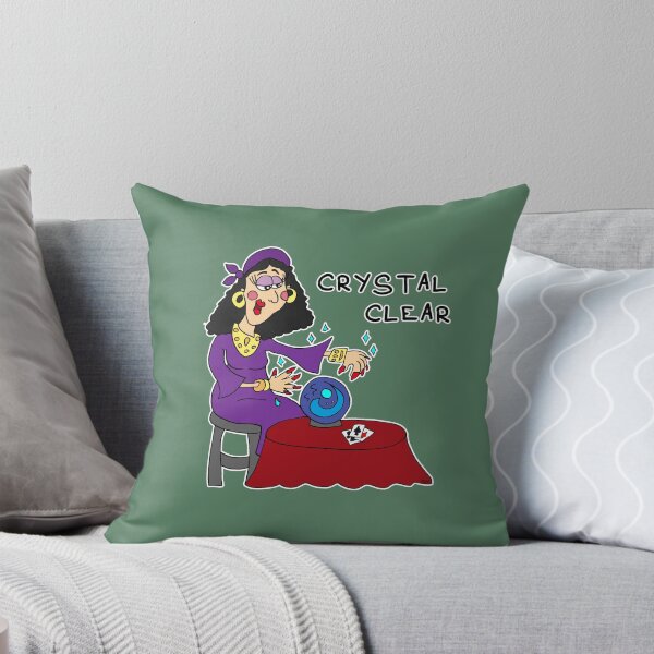 Item preview, Crystal Clear | Funny Fortune Teller Crystal Ball Visual Pun Sticker designed and sold by MyxaART.