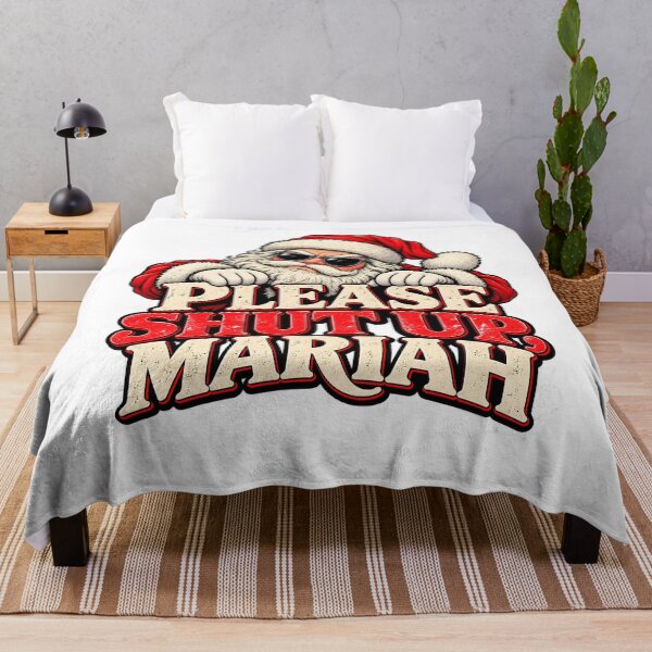Item preview, Please Shut Up Mariah Cool Santa Funny Christmas Quote designed and sold by LoreneVDesign.